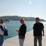 Hande Soral strolls through the Bosphorus
