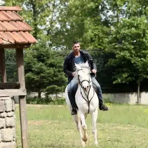 Sukru Ozyildiz riding horse