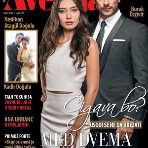 Neslihan Atagul and Burak Ozcivit - Avenua Magazine Cover