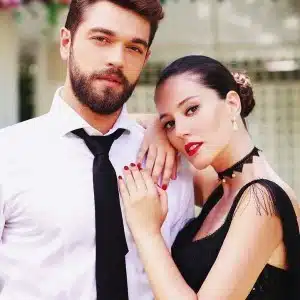 Pelin Akil with Turkish Actor