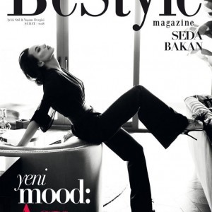 Seda Bakan BeStyle Magazine White Black Cover