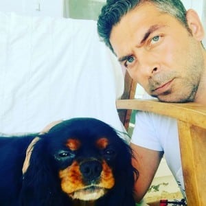 Sinan Tuzcu and his dog