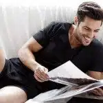 Serkan Cayoglu is read newspaper