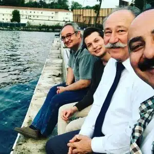 Cengiz Bozkurt with friends in Istanbul Bosphorus