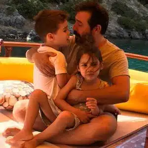 Mustafa Ustundag and his Children